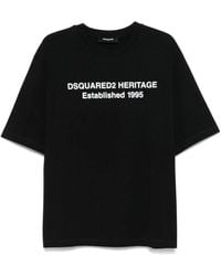 DSquared² - Heritage Logo Loose Fit T Shirt - Lyst
