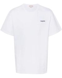 Alexander McQueen - Mid Weight Jersey Logo T Shirt - Lyst