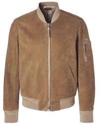 Tom Ford - Light Suede Bomber - Lyst