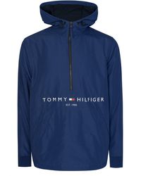 tommy hilfiger padded logo anorak
