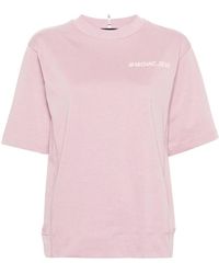 Moncler - Branded Cotton T Shirt - Lyst