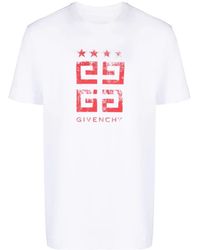 Givenchy - Vintage Logo 4 G Cotton T Shirt - Lyst