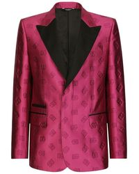 Dolce & Gabbana - Satin Lapel Evening Jacket Fushia - Lyst