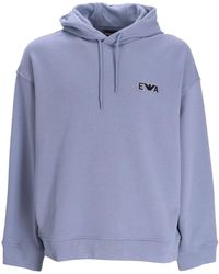 Emporio Armani - Branded Pullover Hoodie - Lyst