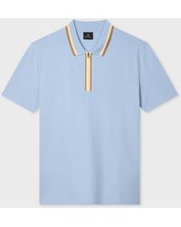 Paul Smith - Ps Regular Fit Zip Polo - Lyst