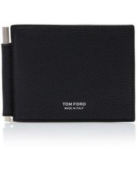 Tom Ford - Grain Leather T Line Clip Wallet - Lyst