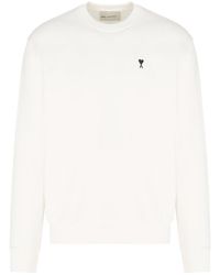 Ami Paris - Loopback Jersey Adc Sweatshirt - Lyst