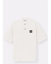 Stone Island - S00b5 Knitted Polo - Lyst