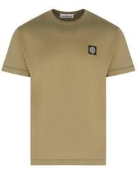 Stone Island - S0013 Patch Logo T Shirt - Lyst