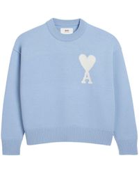 Ami Paris - Off White Adc Sweater - Lyst