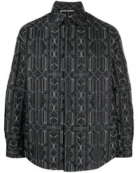 Palm Angels - Monogram Quilted Overshirt - Lyst