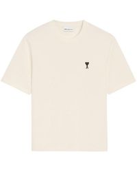 Ami Paris - Boxy Fit Signature Back T Shirt - Lyst