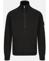 Stone Island - Quarter Zip 6100068 Sweatshirt - Lyst