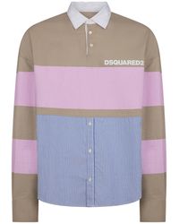 DSquared² - Hybrid Oversize Rugby Shirt - Lyst