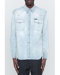 Amiri - Western Denim Ls Shirt - Lyst