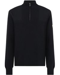 Belstaff - Commander Quarter Zip Sweater - Lyst