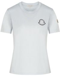 Moncler - Branded Cotton T Shirt - Lyst