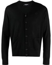 DSquared² - Dc Knitted Cardigan - Lyst