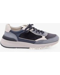 Brunello Cucinelli - Nubuck & Suede Sneakers - Lyst