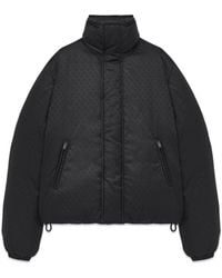 McQueen - Nylon Skull Jacquard Jacket - Lyst