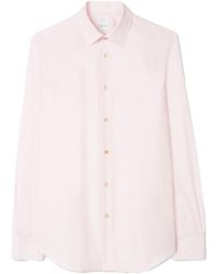 Paul Smith - Stripe Cuff Tailored Cotton Shirt - Lyst