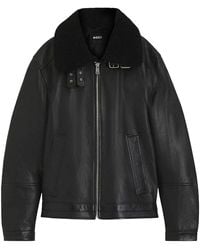 BOSS - H Mupablo Leather Jacket - Lyst