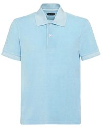 Tom Ford - Towelling Ss Polo Shirt - Lyst