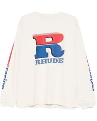 Rhude - Split Patrol Ls Tee - Lyst