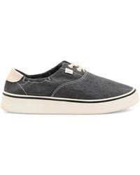 Ami Paris - Washed Canvas Tennis Sneakers - Lyst