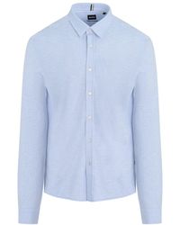 BOSS - S Roan Kent Collar Shirt - Lyst