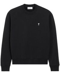 Ami Paris - Loopback Jersey Adc Sweatshirt - Lyst