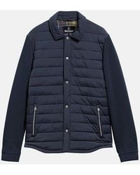 Barbour - Knowle Snap Throughquilted Sweat - Lyst