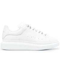 Alexander McQueen - Oversize Sole All White Sneakers - Lyst