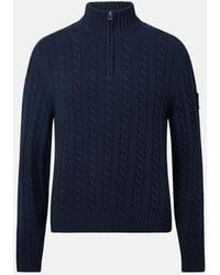 Belstaff - Westport Quarter Zip Sweater - Lyst