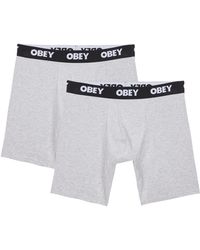 Obey - Lot de 2 boxers - Lyst