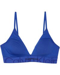 Calvin Klein Soutien-Gorge Triangle - Bleu