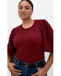 City Chic - Plus Size Chrissie Balloon Sleeve Top - Lyst
