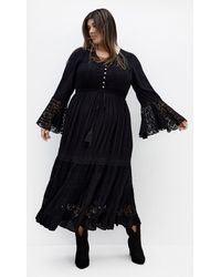 City Chic - Plus Size Tisha Lace Maxi Dress - Lyst