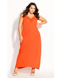 city chic v neck maxi dress