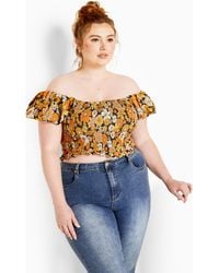 City Chic - Plus Size Naomi Top - Lyst