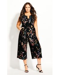 City Chic Sencha Jumpsuit - Black
