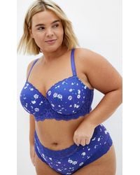 City Chic - Plus Size Hailey Contour Print Bra - Lyst