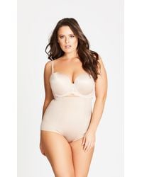 City Chic - Plus Size Smooth & Chic Control Brief - Lyst