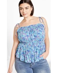 City Chic - Plus Size Lyla Print Top - Lyst