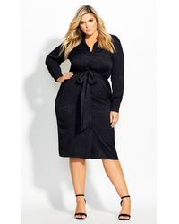 city chic chambray twist dress