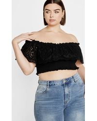 City Chic - Plus Size Jayde Top - Lyst
