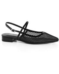 City Chic - Plus Size Wide Fit Lily Mesh Flat - Lyst