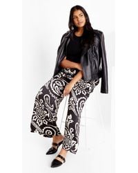 City Chic - Plus Size Sienna Print Pants - Lyst