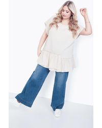 City Chic Shaylee Flare Jean - Blue