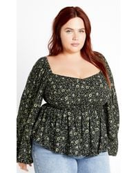 City Chic - Plus Size Dahlia Top - Lyst